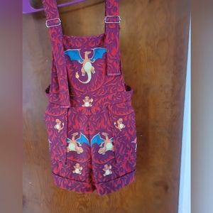 Blackmilk Charmander Short Overalls